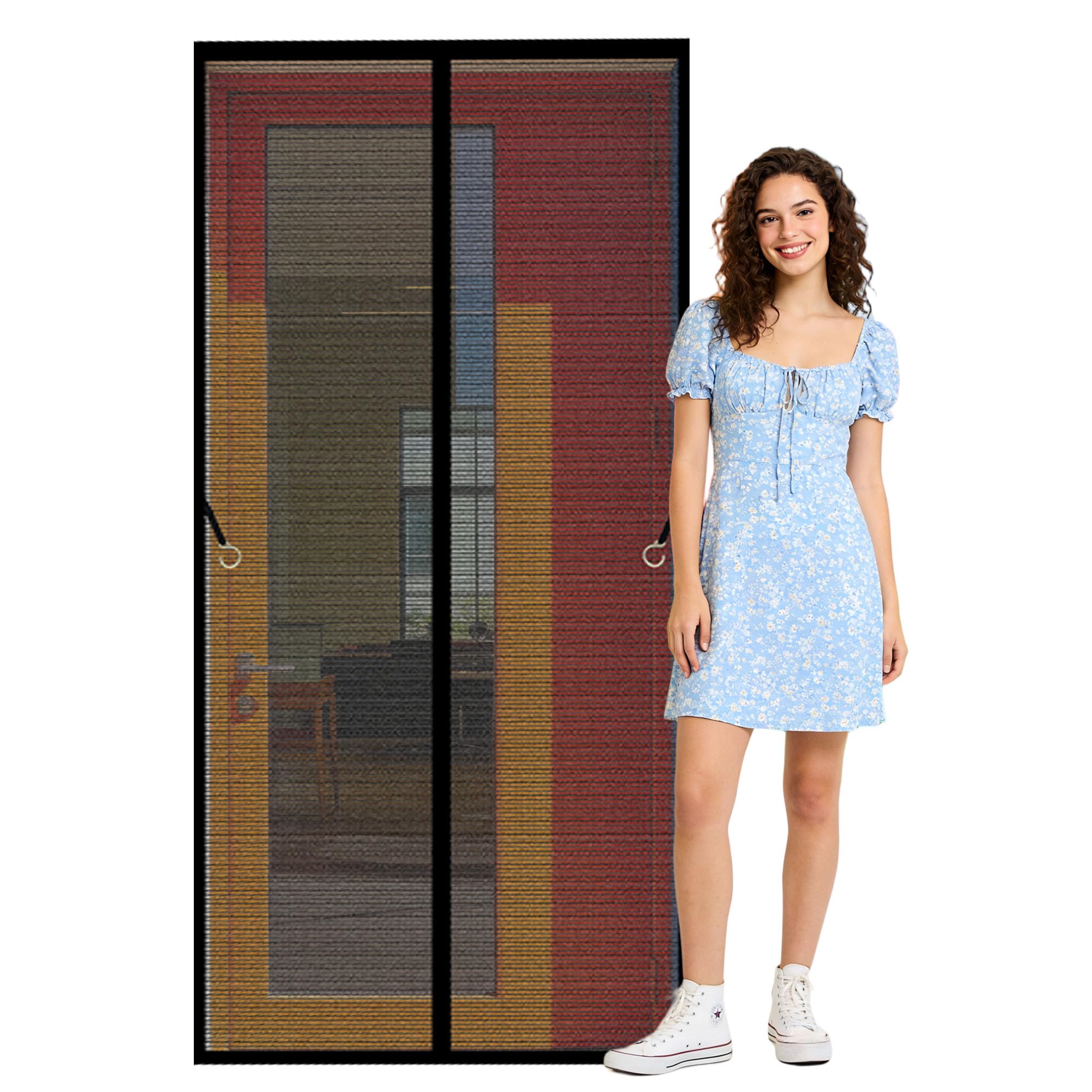 Moustiquaire magnétique 101x212 cm : fini les insectes dans la maison