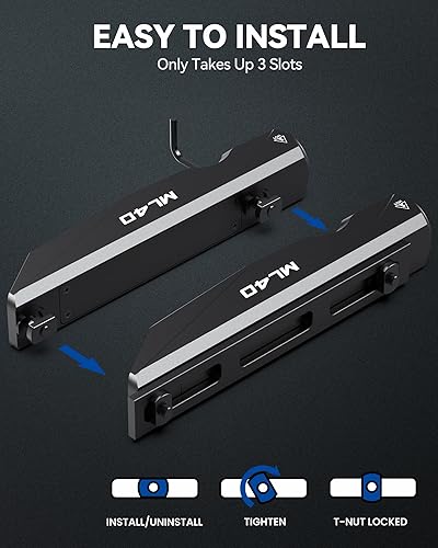 Miniatura 6 de VOTATU ML40 - Luz de arma de 1450 lúmenes compatible con superficie de riel M-Lok, linterna táctica para rifle, función estroboscópica, recargable