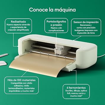 Cricut Explore® 5 Pack Deluxe with additional digital content: vinyl cutting and die-cutting machine for DIY projects (fabric, leather, vinyl and other materials); creates stickers and cards