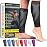 BLITZU Calf Compression Sleeves for Men and Women. Footless Compression Socks Support for Varicose Vein, Nursing, Running. Leg Sleeve Brace for Shin Splints, Pain Relief, Reduces Swelling Black 3XL