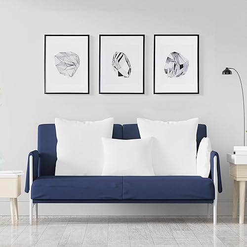 Miniatura 6 de Acanva Paquete de 2 rellenos cuadrados para sofá, cama, sofá, almohadas decorativas con relleno de microfibra de poliéster suave, 18 pulgadas de