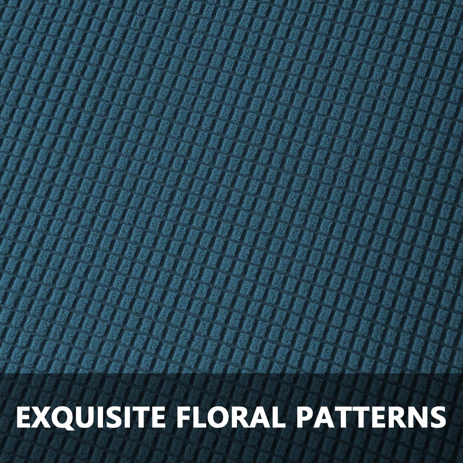 Perfk Housse De Pouf Extensible Housse De Pouf Tabouret De Pied Rond