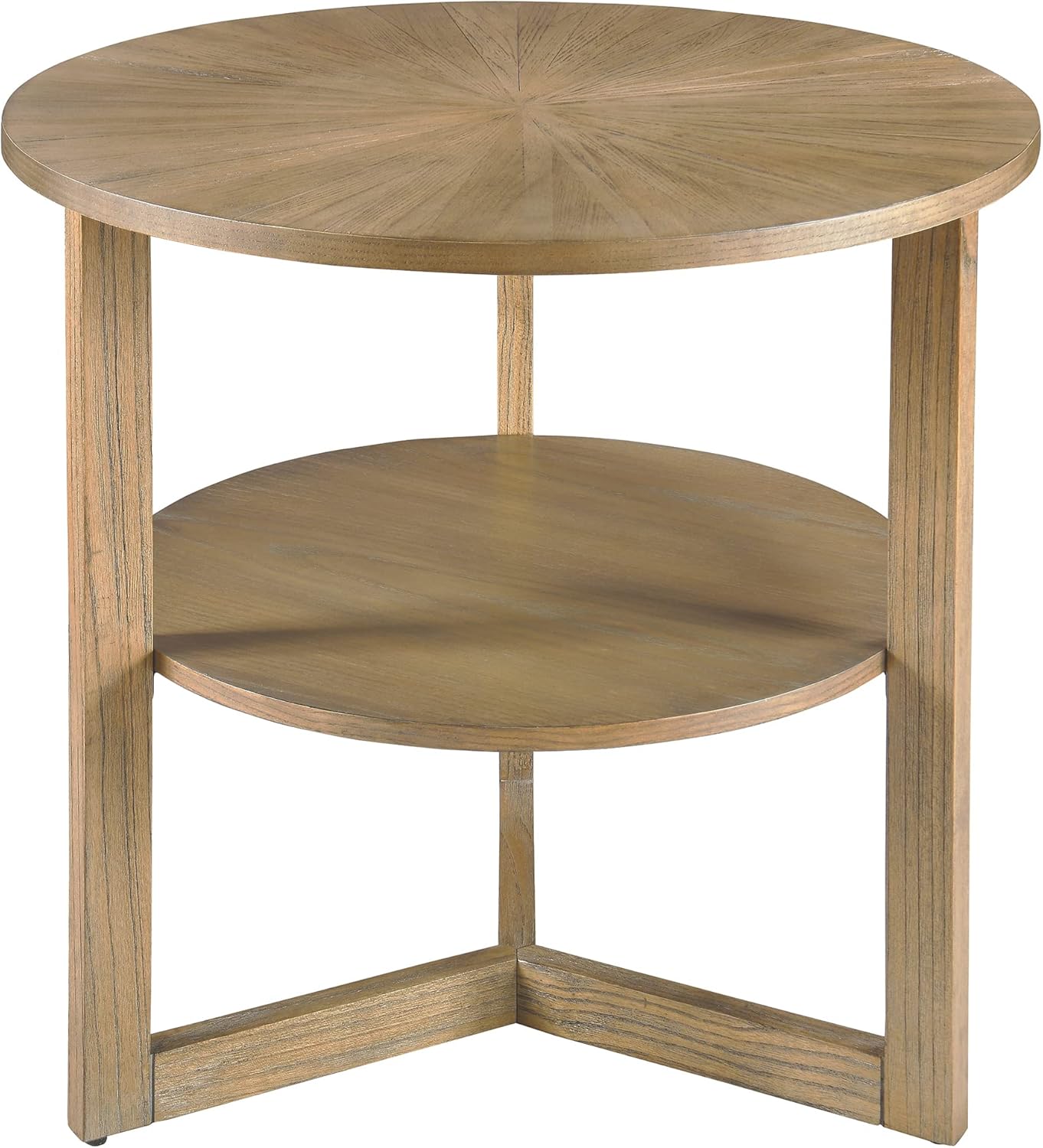 Amazon.com: MODERION Large Round End Table, Rustic Beside Table with Umbrella Shaped Top ...