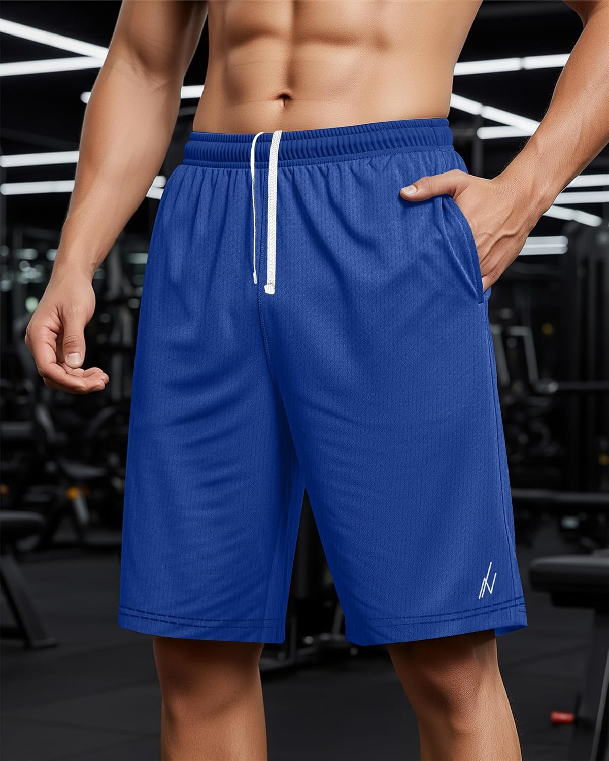 NY Threads 3 Pack Men's Athletic Shorts Quick Dry Lightweight Workout Running Gym Shorts with Pockets - Image 3