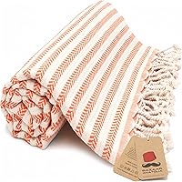Vista 33 de Bazaar Anatolia Toalla de playa turca – 100% algodón, secado rápido, toalla a rayas sin arena para baño y campamento – De gran tamaño 71 x 39