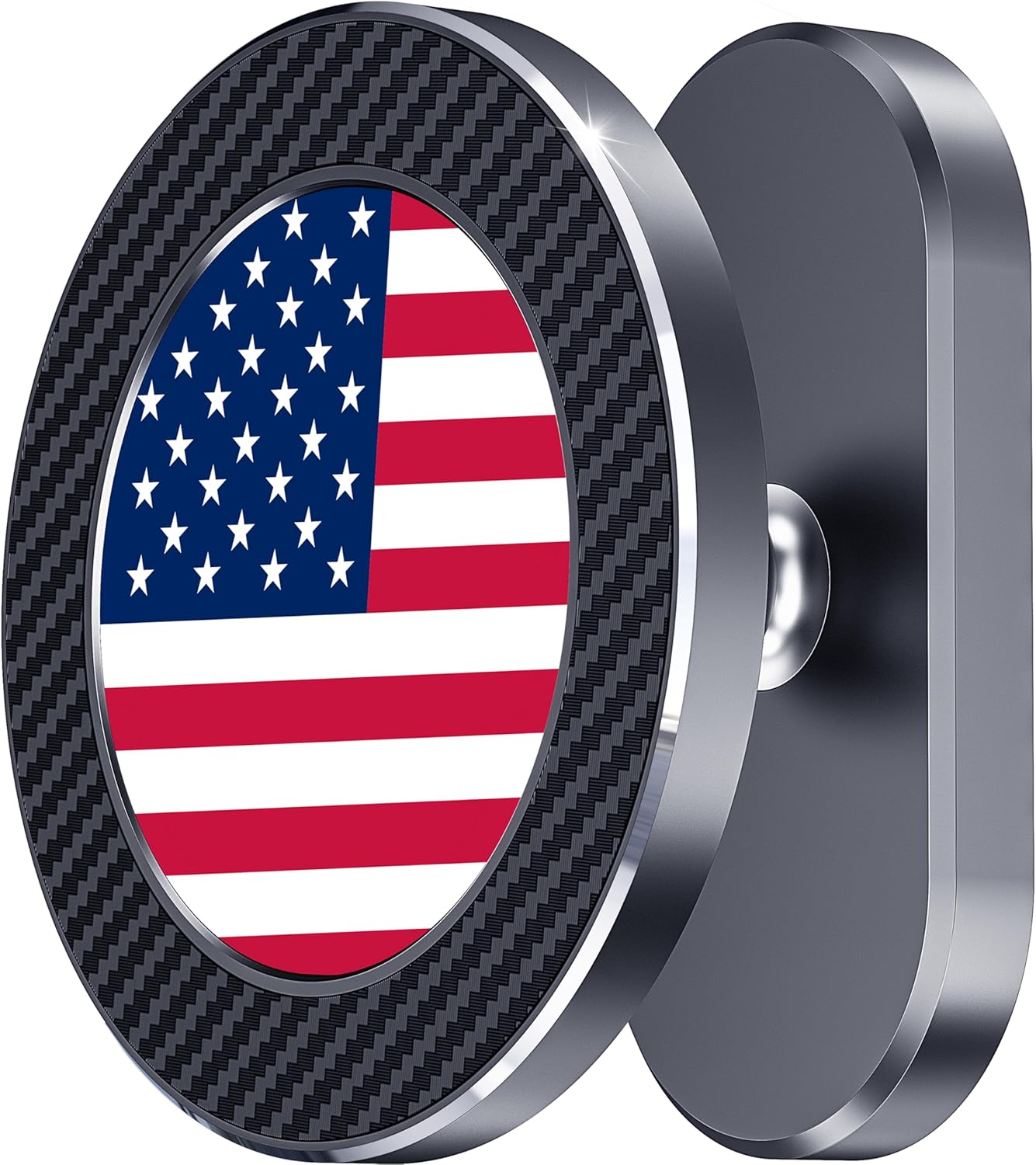 A2C Alloy Magnetic Golf Cart Phone Holder for MagSafe iPhone, Unique Golf Gifts for Men Golfers Dad Father, Golf Gift for Him Husband, Golf Accessories Essentials Gadgets (US Flag)