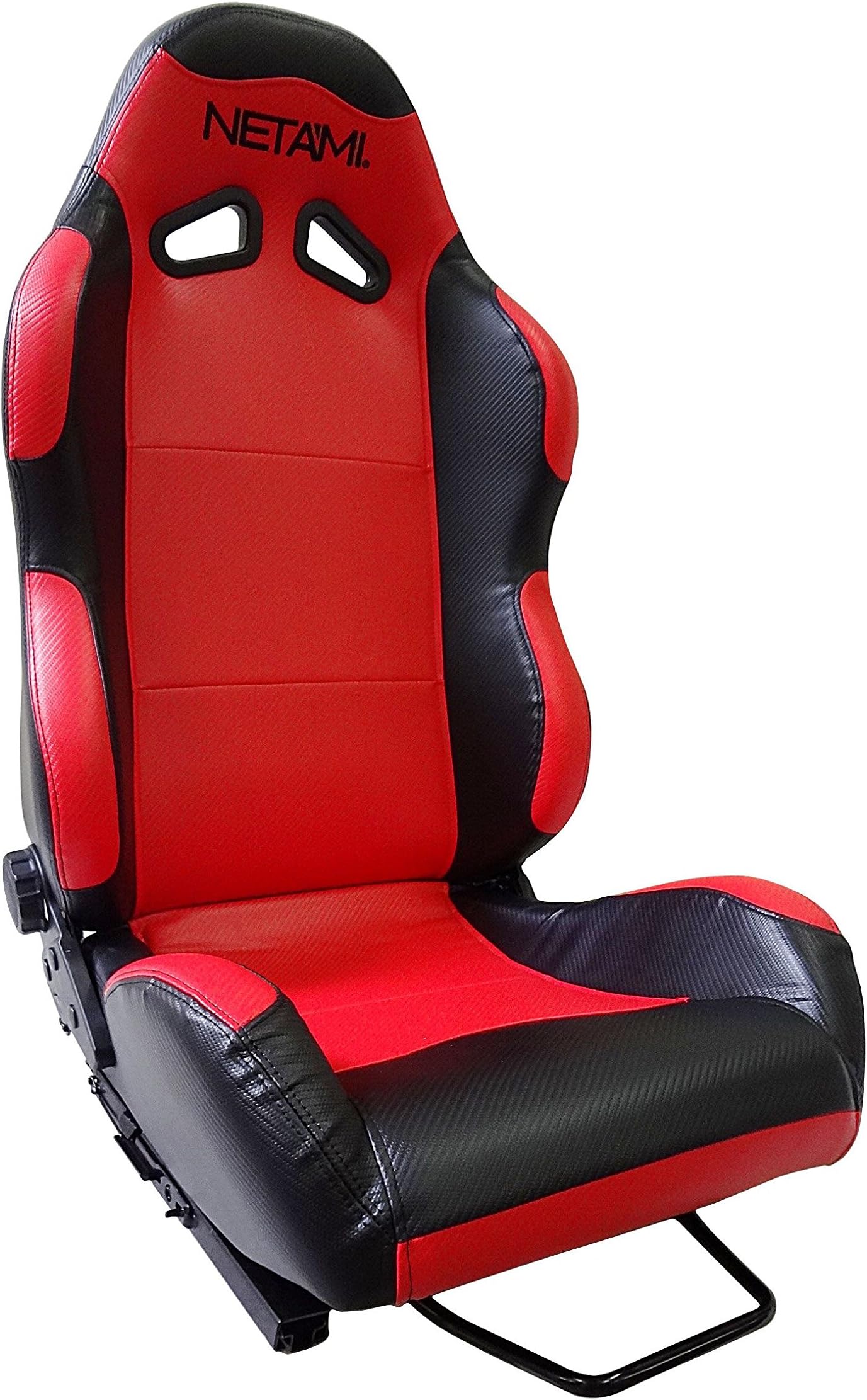 NETAMI NT-5101 Racing Seat with Carbon Fiber Texture Red/Black