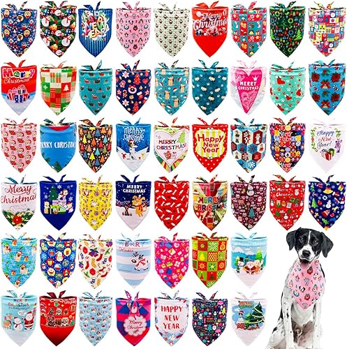 Miniatura 8 de 50 pañuelos grandes para perros a cuadros, para razas grandes, XL, a granel para perros extragrandes, paquete de pañuelos grandes, pañuelos, baberos