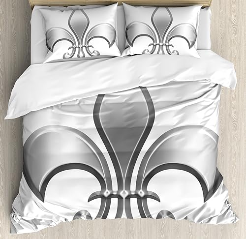 Miniatura 113 de Ambesonne Juego de funda de edredón color menta, líneas onduladas horizontales a rayas blancas abstractas de tonos suaves, exhibición de arte