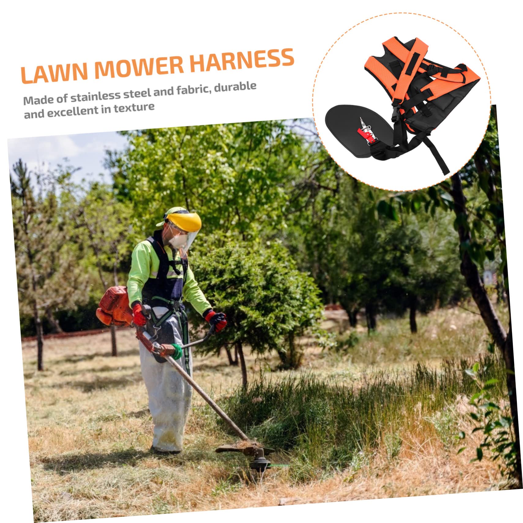 Happyyami 2piezas Correas para Cortadoras De Césped Profesional Cinturón Acolchado Diseño De Correa De Hombro para Trabajo De Jardinería