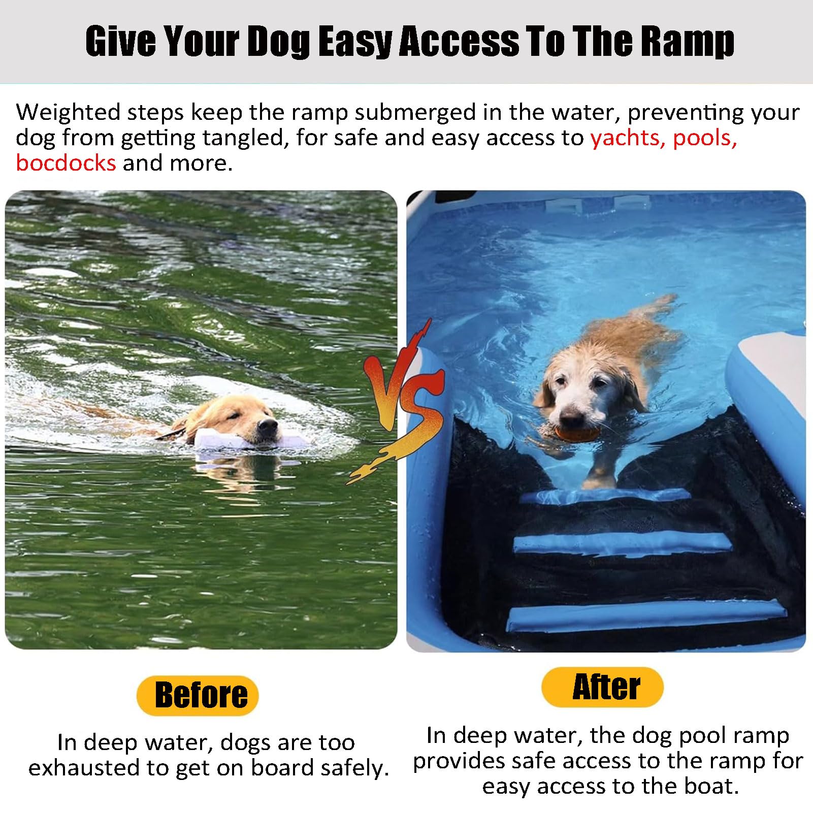 Plataforma de EVA para Perros - Rampa Flotante Inflable Antideslizante para Agua: Piscinas, Playas, Lagos y Pontones, para Perros de 60 kg, 150x100x10 cm