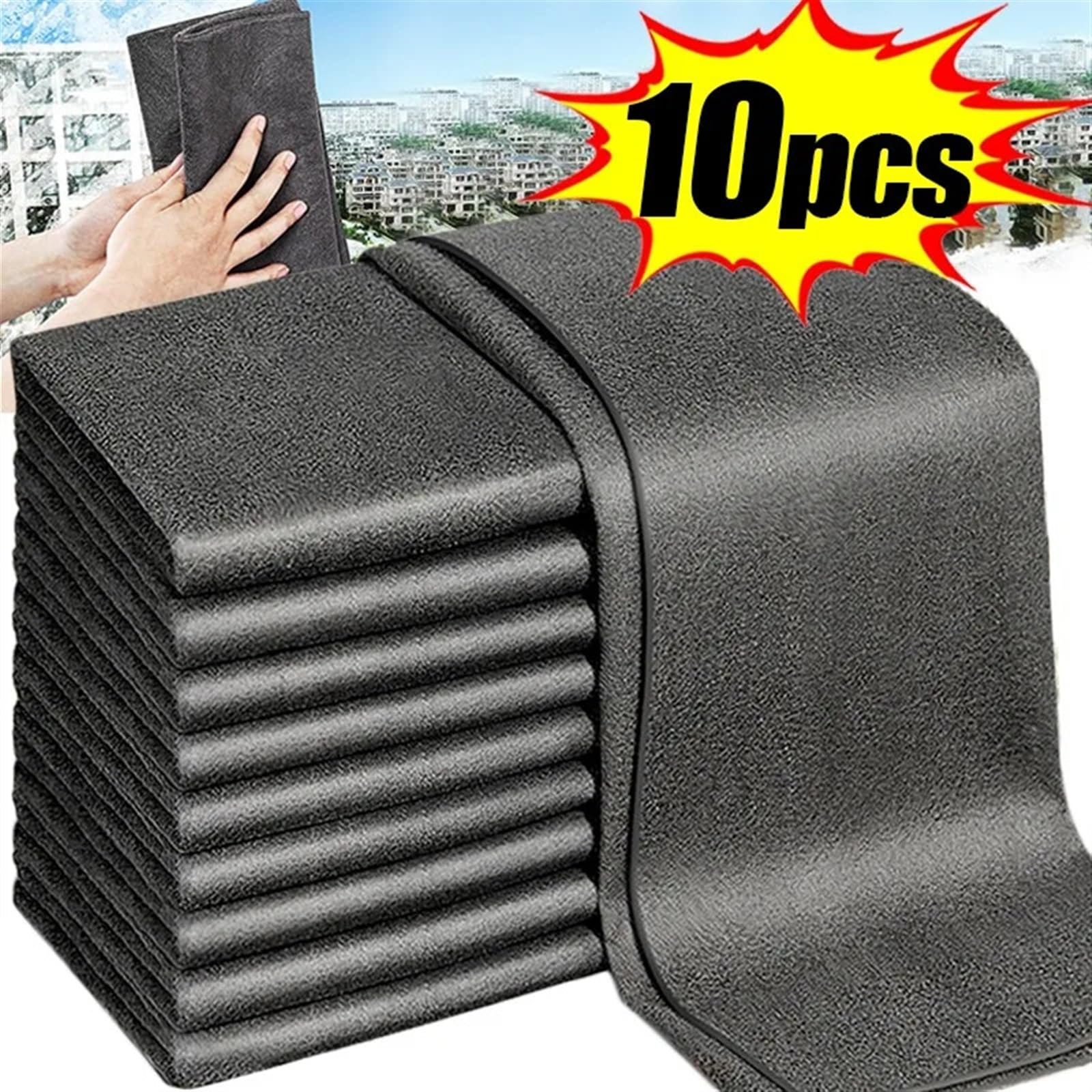 PañO De Limpieza Paños de limpieza mágicos reutilizables, trapos de lavado de microfibra, espejo for ventana de coche, toallas, trapo, Herramientas de limpieza de cocina y hogar, 10/1 Uds.(40x50cm,10P