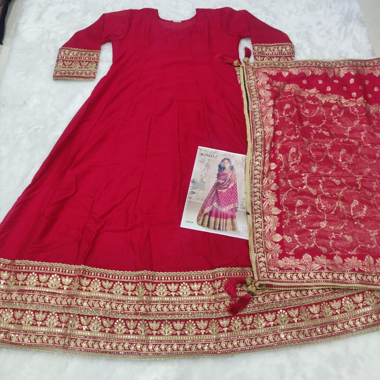 Indian Pakistani Women's Ready to wear ethnic Gown style salwar kameez for Eid Party Wedding Festivals 2998