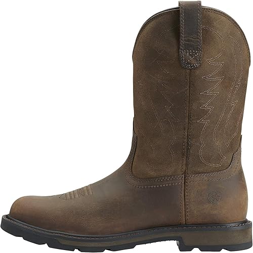 ARIAT Botas de trabajo Groundbreaker con punta redonda para hombre
