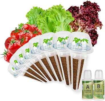 Salad Greens Seed pod Kit, Includes Lettuce/Mixed Greens/Cherry Tomato Seed - Hydroponics Supplies for Most Brands 8-POD