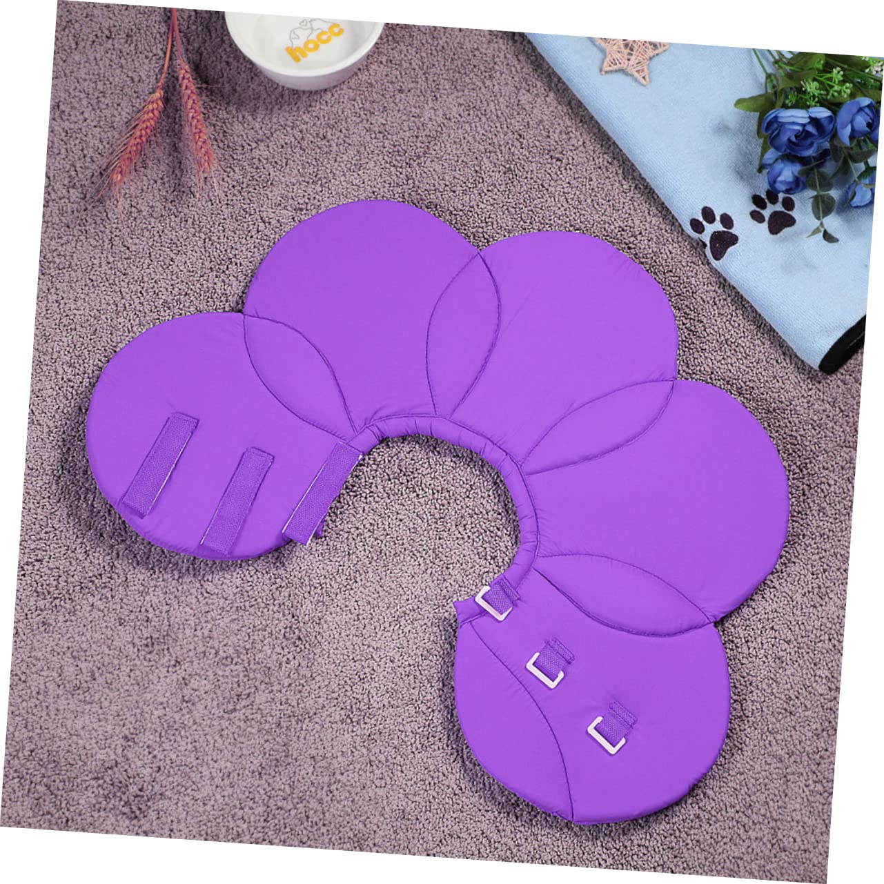 SUPVOX 2 Pz Collana per Animali Domestici Collare per Il Recupero del Gatto Collare Gonfiabile Scudo per Animali Domestici elisabettiano per Cani Anti-afferramento i Fiori