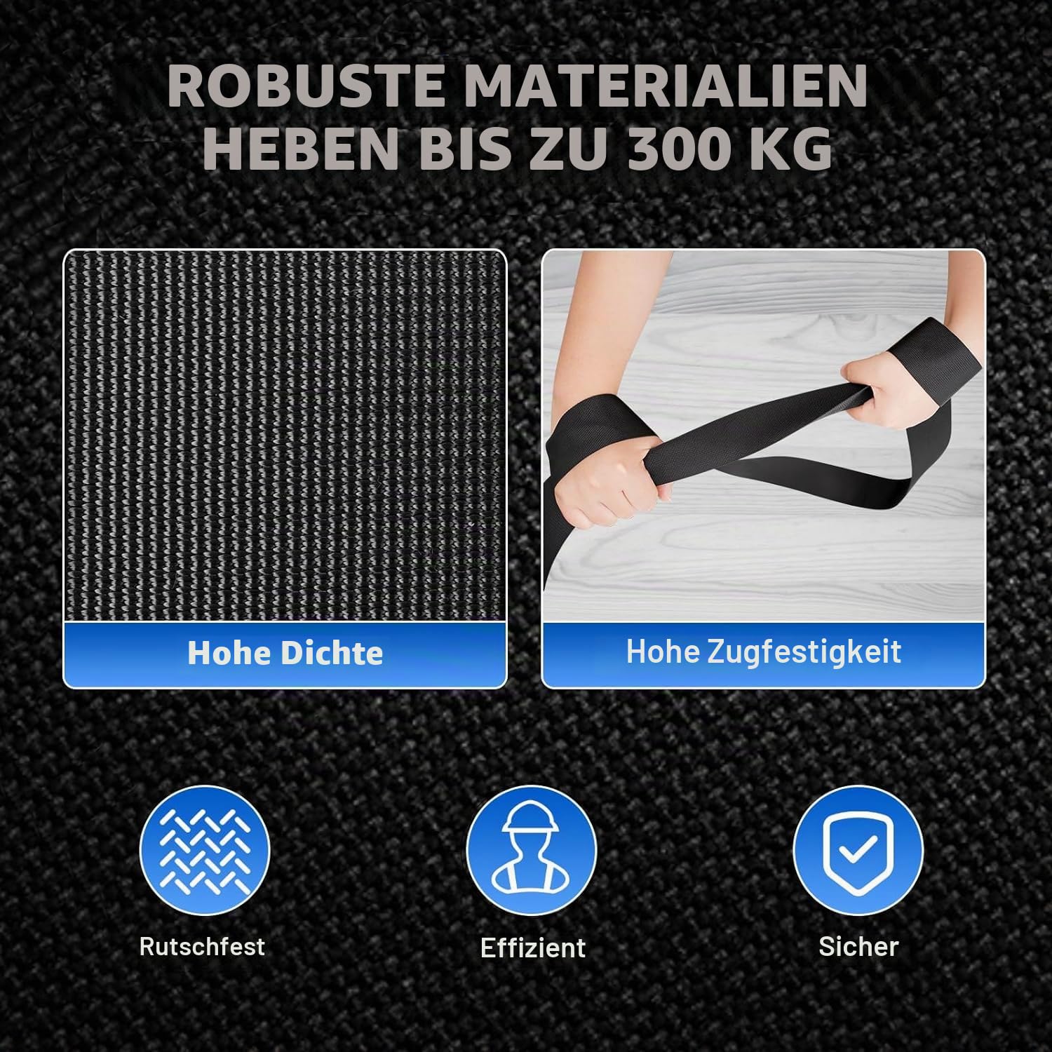 Tragegurte Umzug Möbel Set,Kraftvolle, Transportgurt, Stark, langlebig und bis zu 300 kg belastbar Ergonomisch und effizient für stressfreien Möbeltransport. Ideal für Profis Zwei Körpergeschirre
