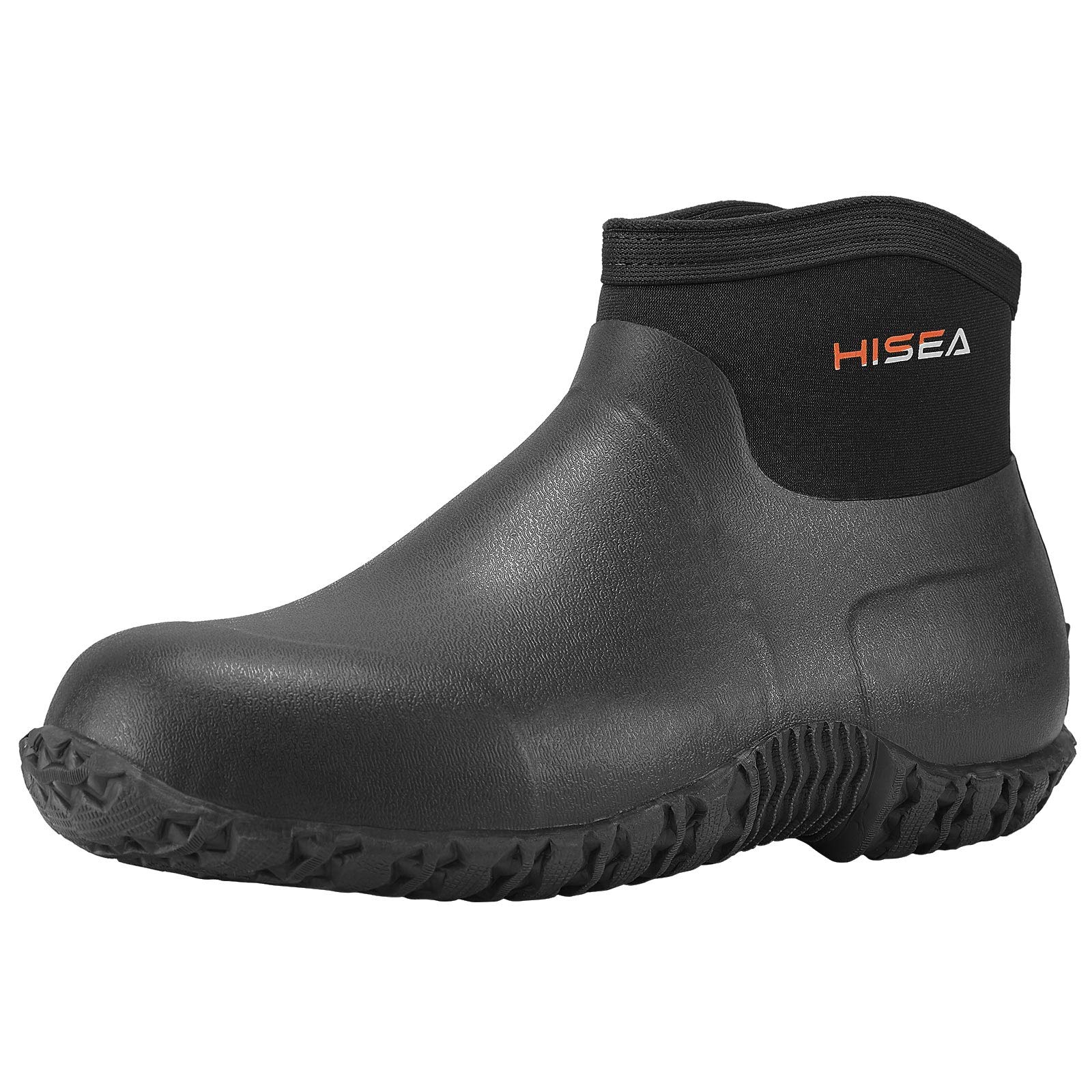 Buy HISEAMen's Rain Boots, Ankle Height Garden Shoes Waterproof Rubber