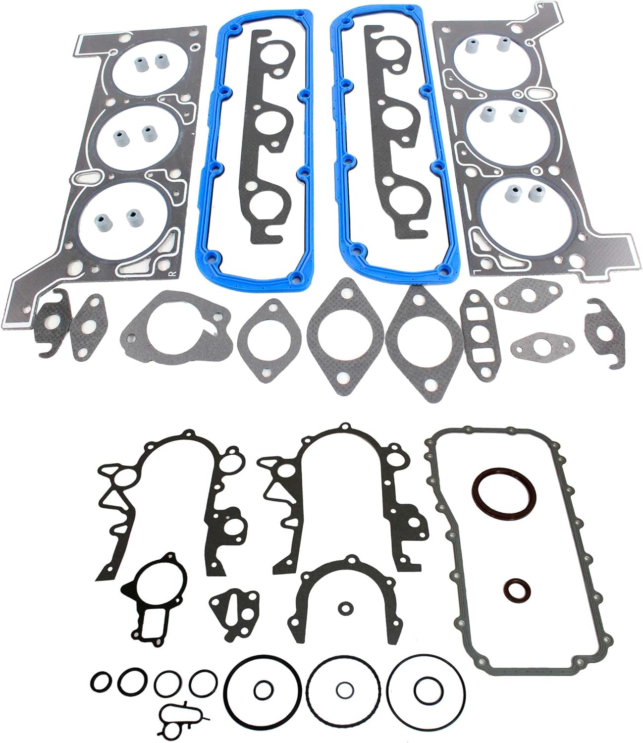 DNJ FGK1136 Full Gasket Set for 1998-2000 Chrysler Dodge Plymouth Town & Country Caravan Voyager 3.3L V6 OHV 201cu Naturally Aspirated