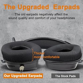 SOULWIT Mesh Earpads for Corsair Void (Pro/Elite/V2) - Black