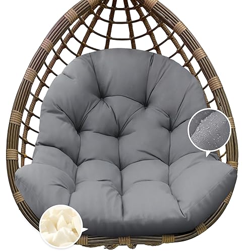 Egg Chair Cushion Replacement, Waterproof Outdoor Hanging Egg Swing Chair