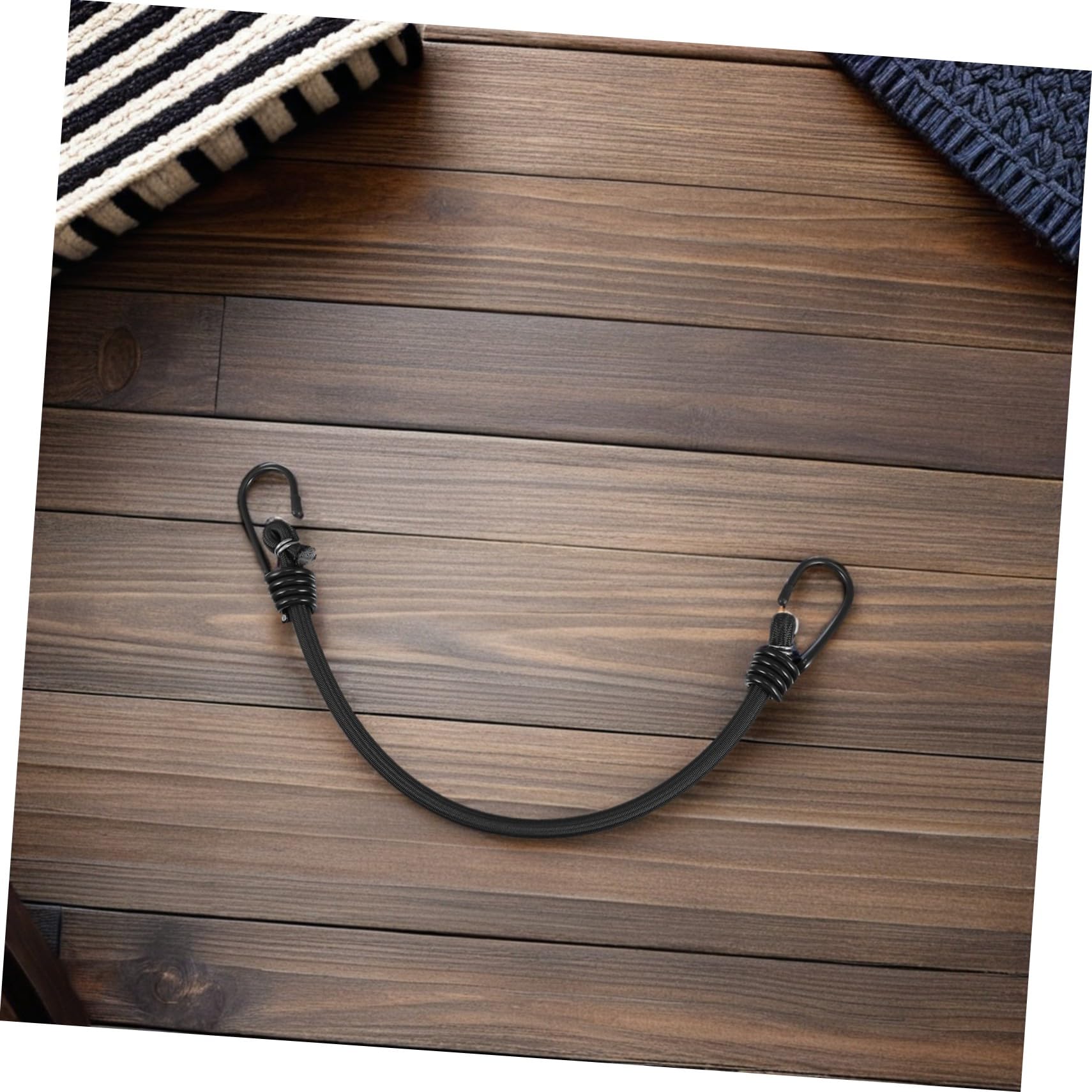 HOMSFOU 6 Pezzi Corde Elastiche con Ganci Resistenti per Esterni Campeggio e Auto Cinghie Elastiche Compatte per Fissaggio Bagagli Portabici e Teloni