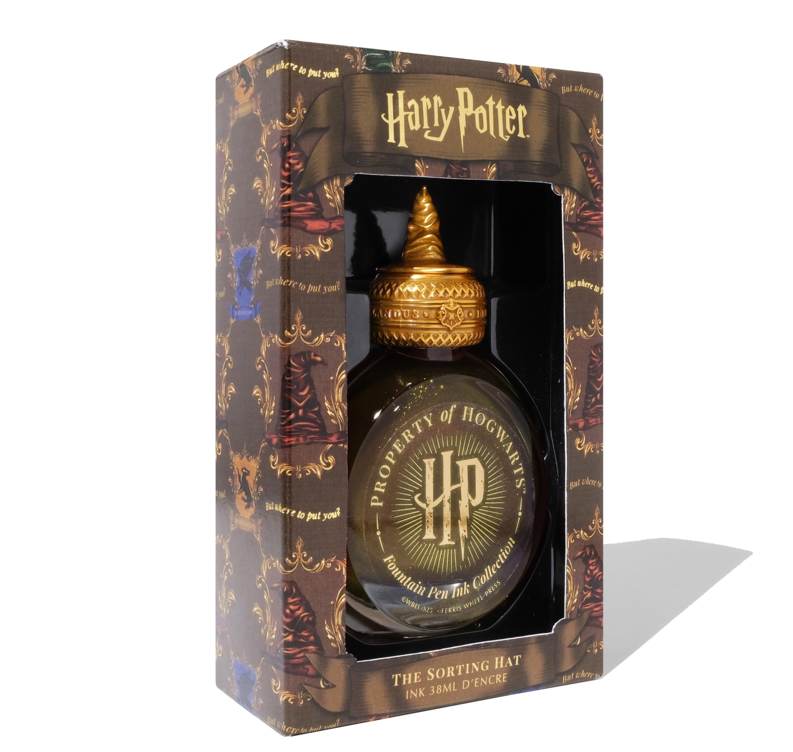 Ferris Wheel Press, Warner Bros., Official Licensed, Harry Potter, Property of Hogwarts, Limited Run, The Sorting Hat, Brown with Purple and Gold Shimmer, 38ml
