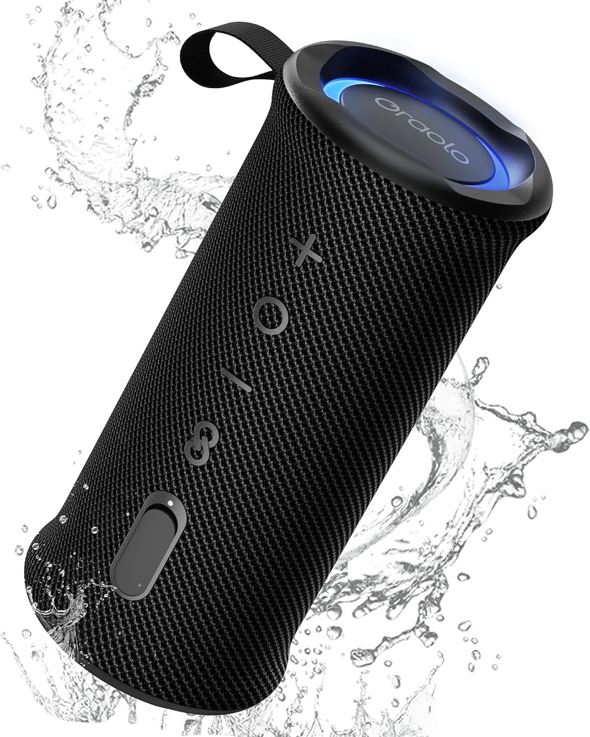 Oraolo Portable Bluetooth Speaker, Wireless Speakers with 24W Loud Stereo Sound, Bluetooth 6.0, RGB Lights, IPX6 Waterproof, Ture Wireless Pairing, 15H Playtime, Speaker for Home Beach Party