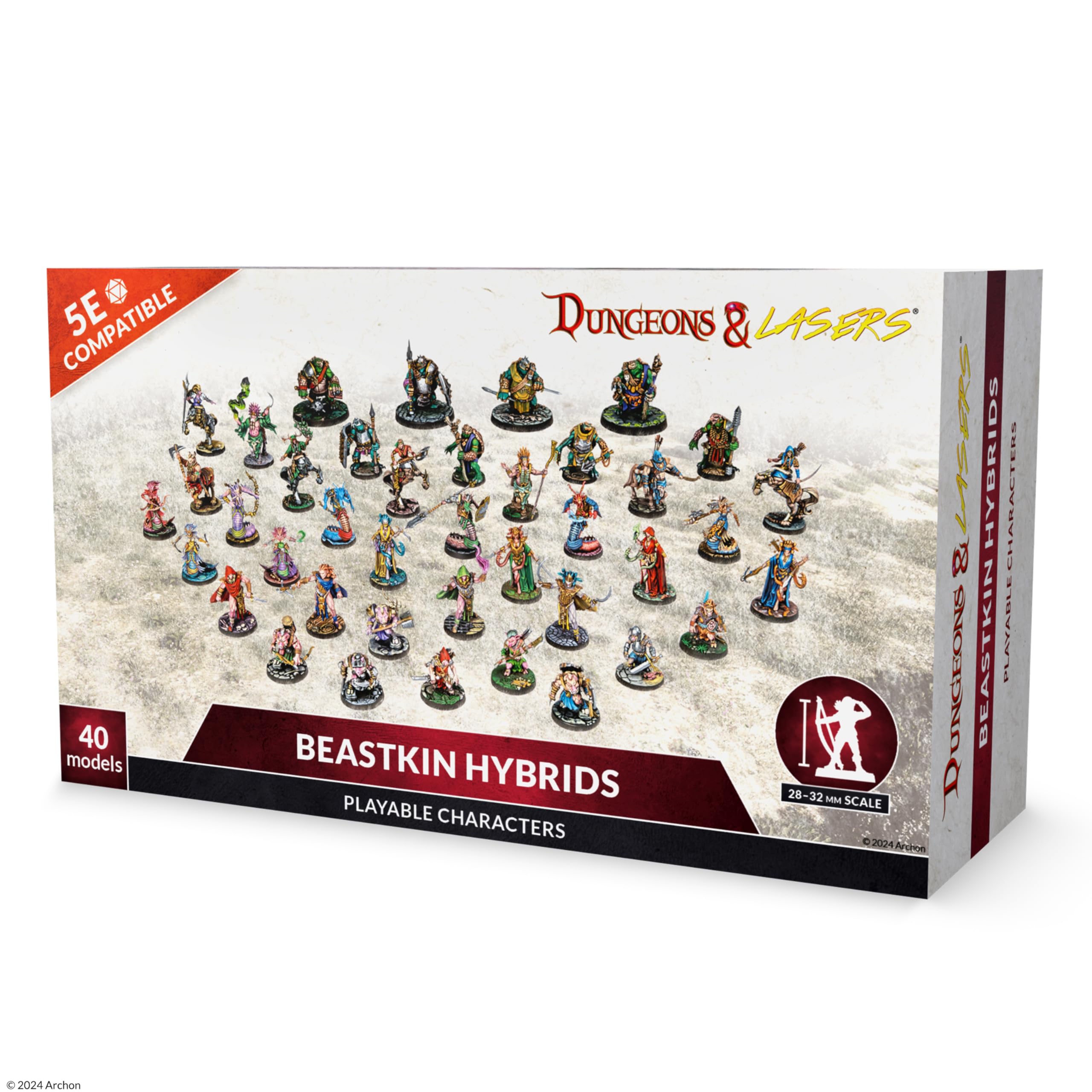 Beast Kin 5e Dungeons & Lasers Beastkin Hybrids - Miniaturas DND - 40 personajes ...