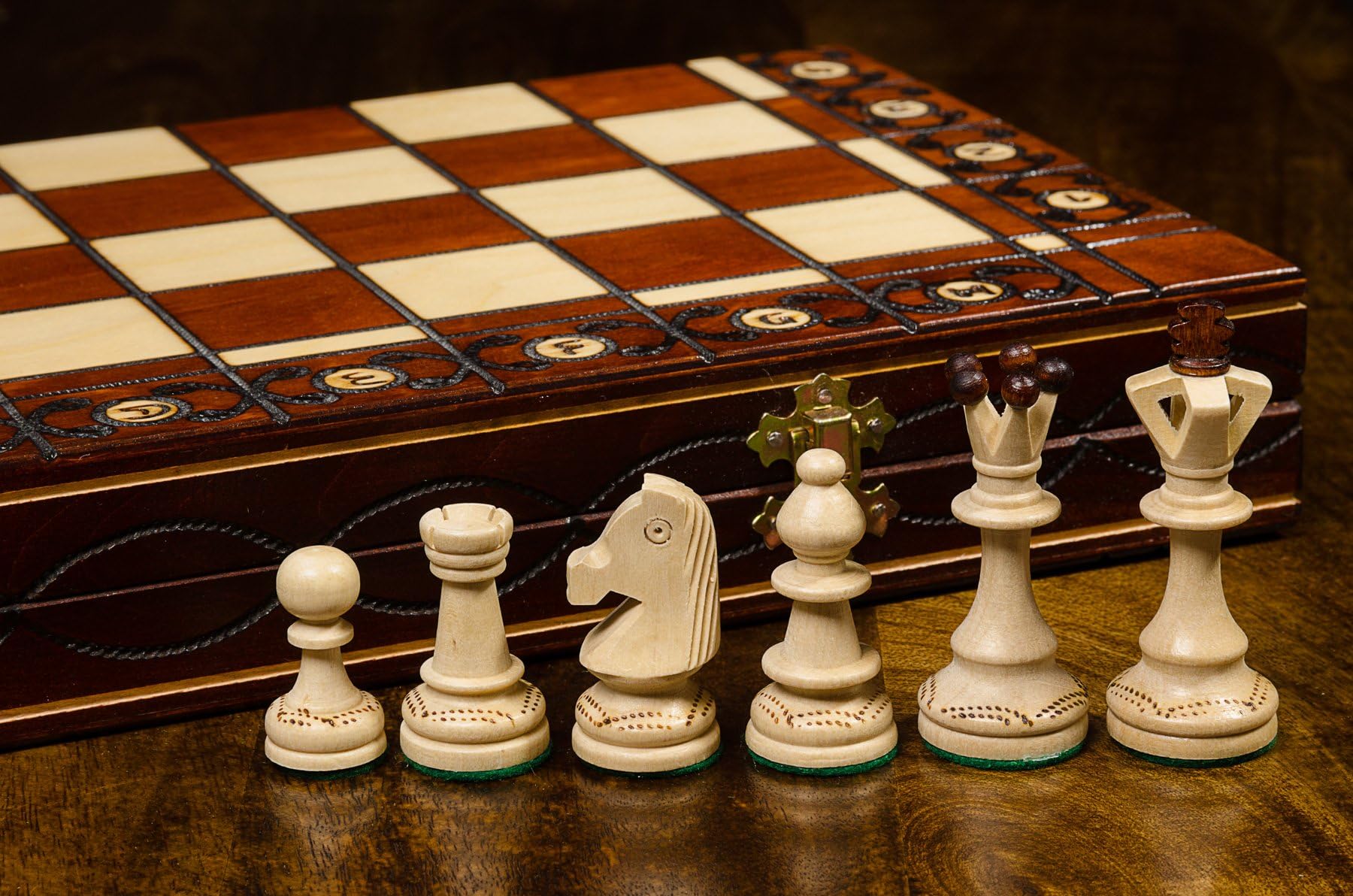 SENATOR - Large 40cm / 16in Handcrafted Classic Wooden Chess Set