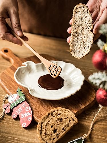 Miniatura 6 de YHOSSEUN Soporte para cuchara de Pascua, soporte para cuchara de pavo para estufa, soporte de cuchara de cerámica para encimera de cocina,