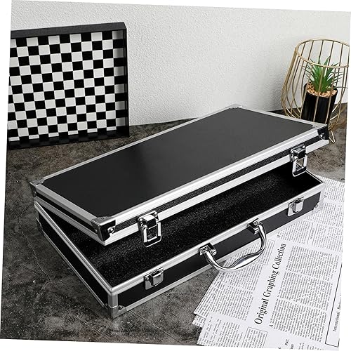 Miniatura 9 de VILLCASE Portable Aluminum Alloy Toolbox with Slide Lock Large Capacity Medicine and Instrument Case with Handle for Home Garage Workshop Storage