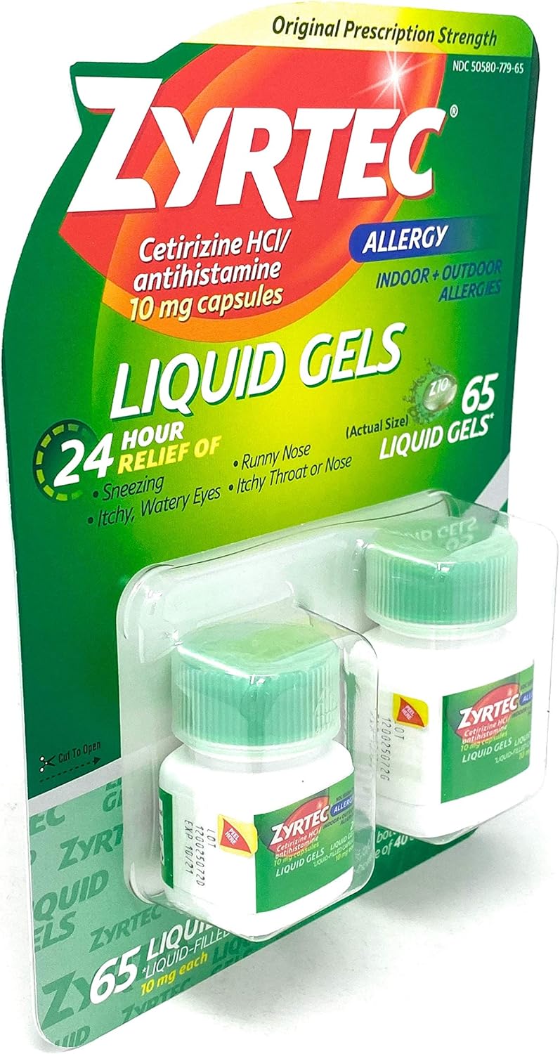Zyrtec Liquid Gels, 65 Liquid Gels