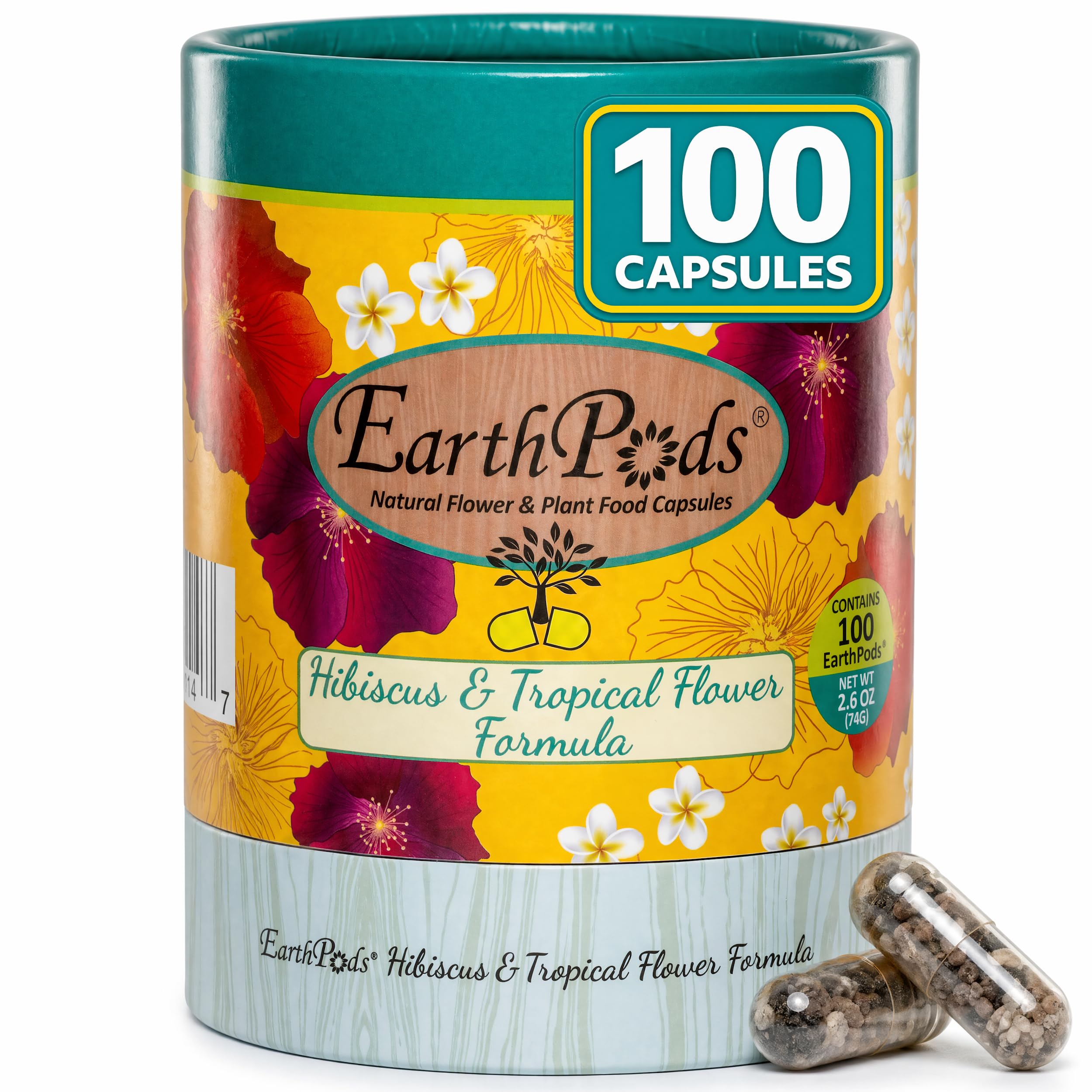EarthPods Bio-Organic Tropical Hibiscus Fertilizer Capsules
