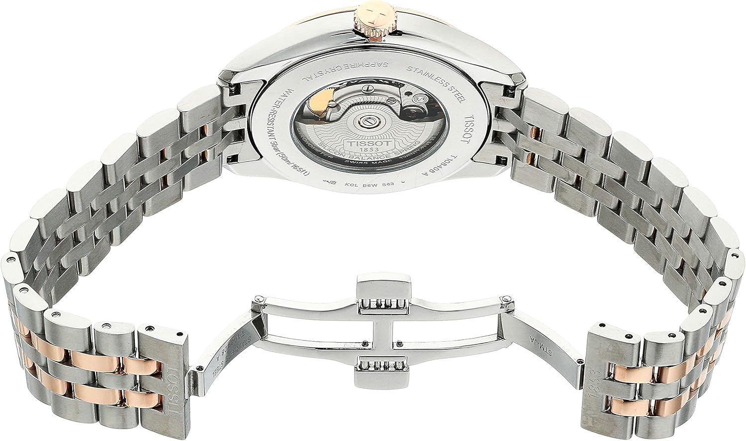 ساعت مچی مردانه تیسوت مدل T1084082203701 با بدنه استیل