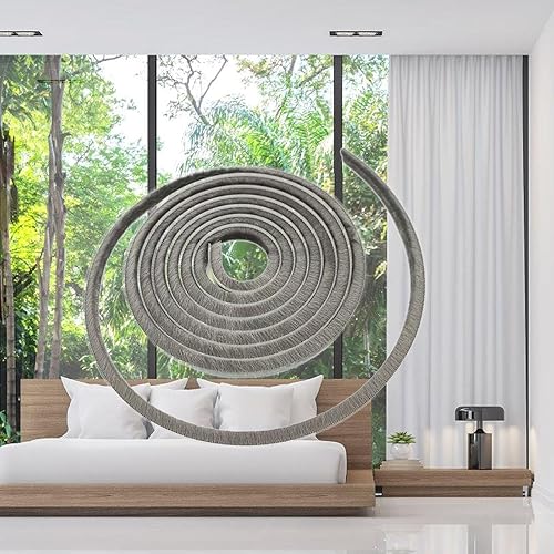 Burlete de 16.4 ft (16 pies) para barrido de puerta y ventana de puerta (0.236 in x 0.236 in (14" 14"), gris)