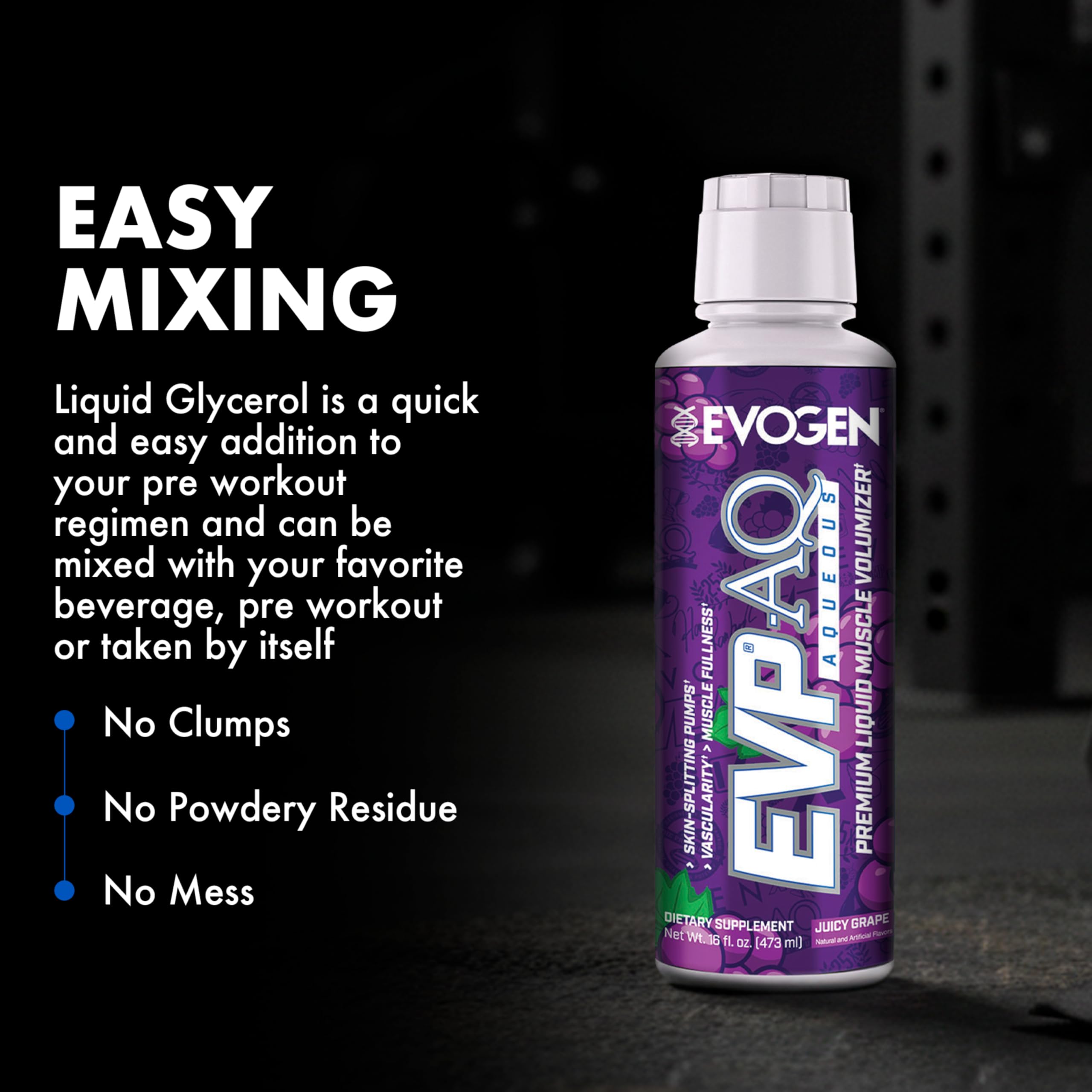 Evogen EVP AQ Liquid Glycerol Nitric Oxide | Juicy Grape | 16 Fl Oz — Amazon image 3