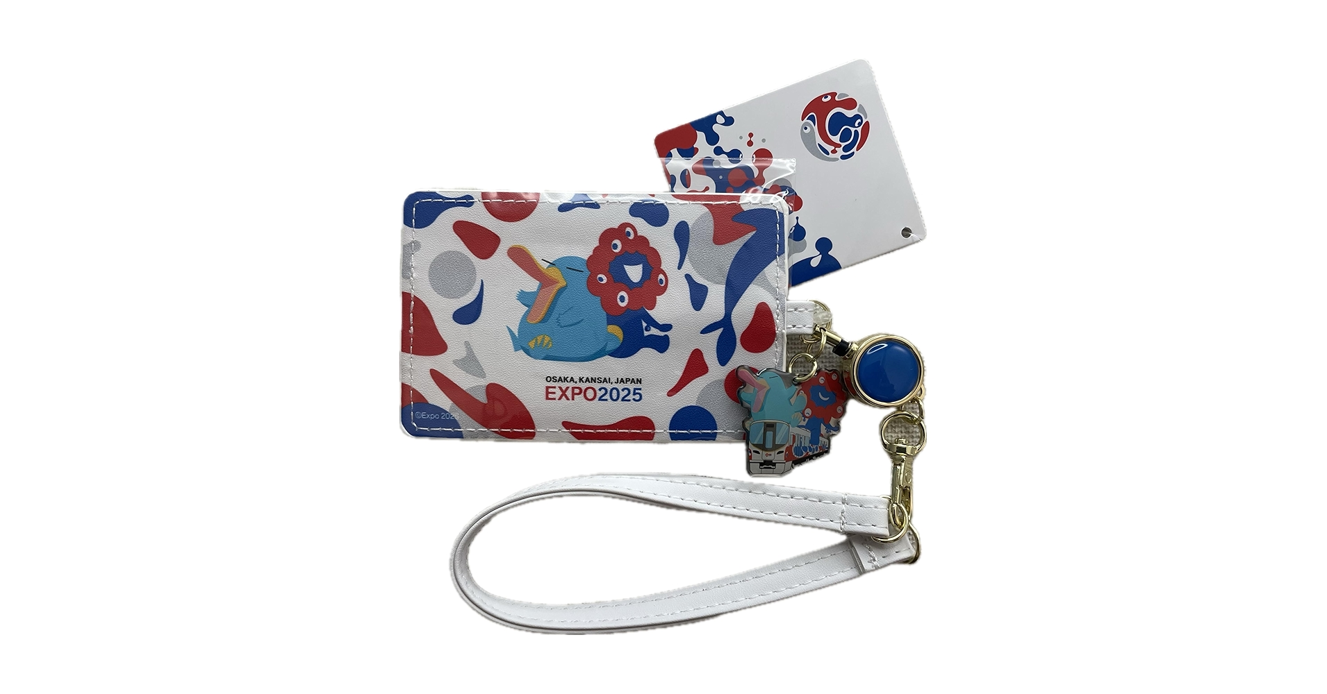 Amazon.co.jp: 大阪万博 合皮製 パスケース カードケース リール