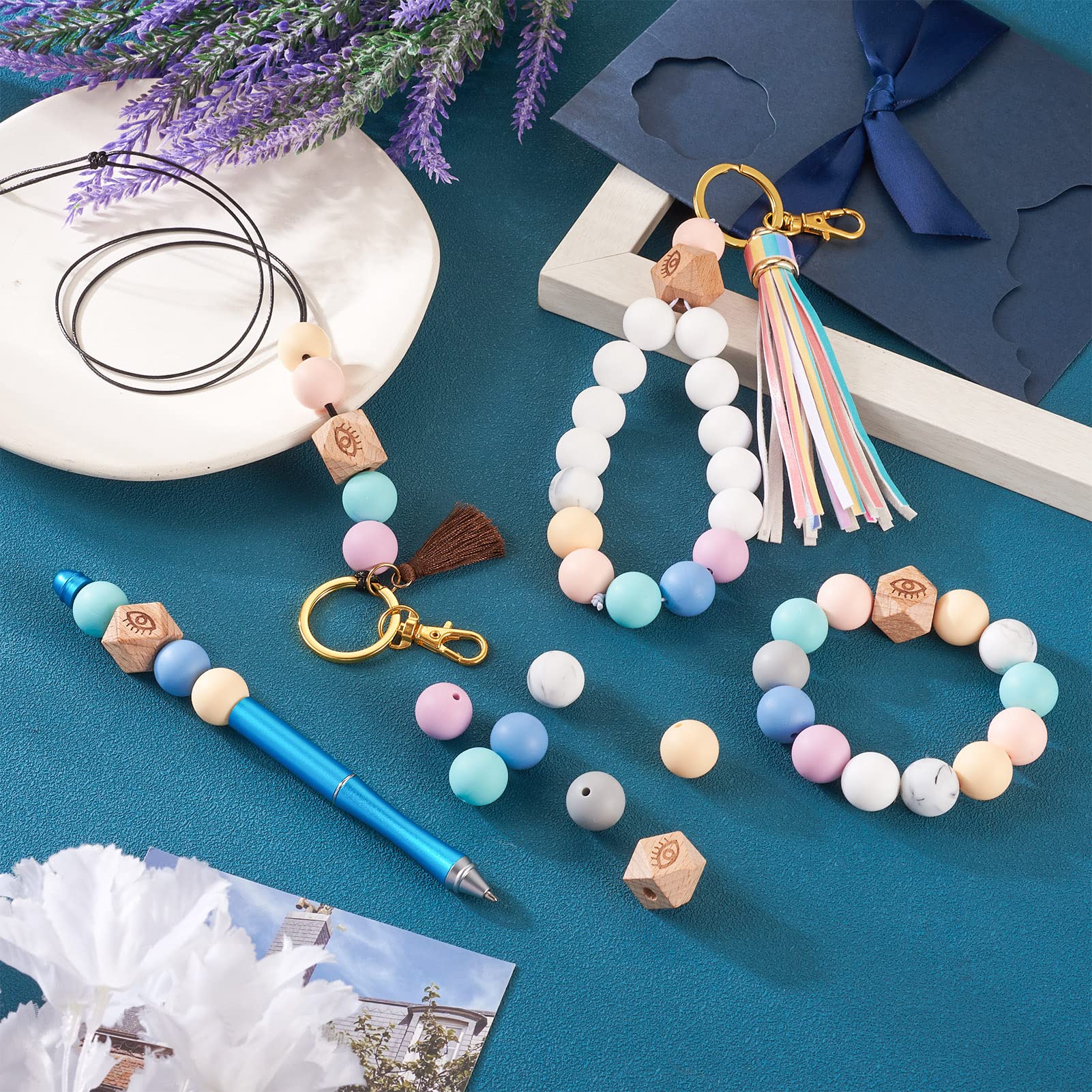 Airssory Silikonperlen-Set Mit Tierkreis, Polygon & Krone – Perfekt Für DIY-Schmuck & Bastelprojekte