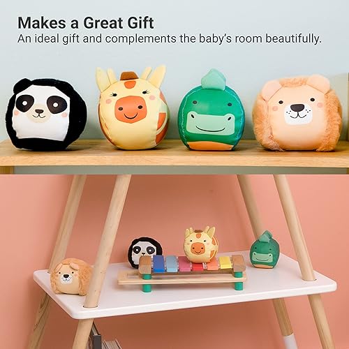 Miniatura 9 de Little Big Friends Roly Poly Balls  Juguete sensorial de sonajero para bebé, juego de 4