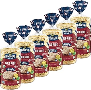 Lundberg Rice Cakes, Organic Wild Rice, Lightly Salted, 6-Pack – Regener...