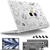 Vista 19 de Tuiklol Para MacBook Air de 13 pulgadas (versión 2021-2018) M1 A2337/A1932/A2179 con pantalla Retina Touch ID, carcasa rígida de plástico y cubierta