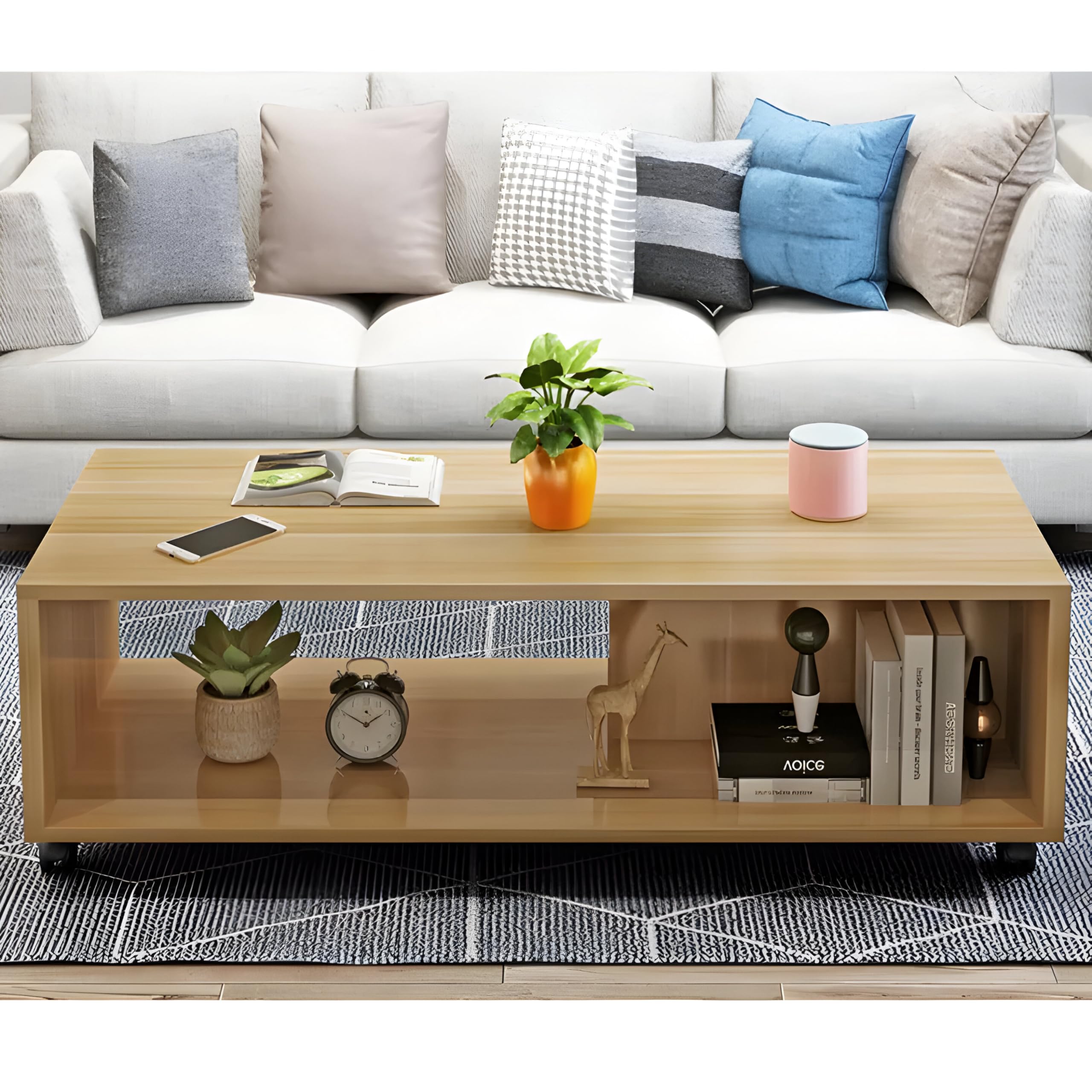 See full amazon price history chart for MATTERHORN Engineered Wood Coffee Table, Centre Table, Drawing Room Table, Tea Table with Wheels and Shelf for Storage (DIY, 80 x 40 x 40 cm, MOCT-92101) (Intal Beige) MATTERHORN Engineered Wood Coffee Table, Centre Table, Drawing Room Table, Tea Table with Wheels and Shelf for Storage (DIY, 80 x 40 x 40 cm, MOCT-92101) (Intal Beige) (B0CXVFD1XR) Amazon Price History, Amazon Price Tracker