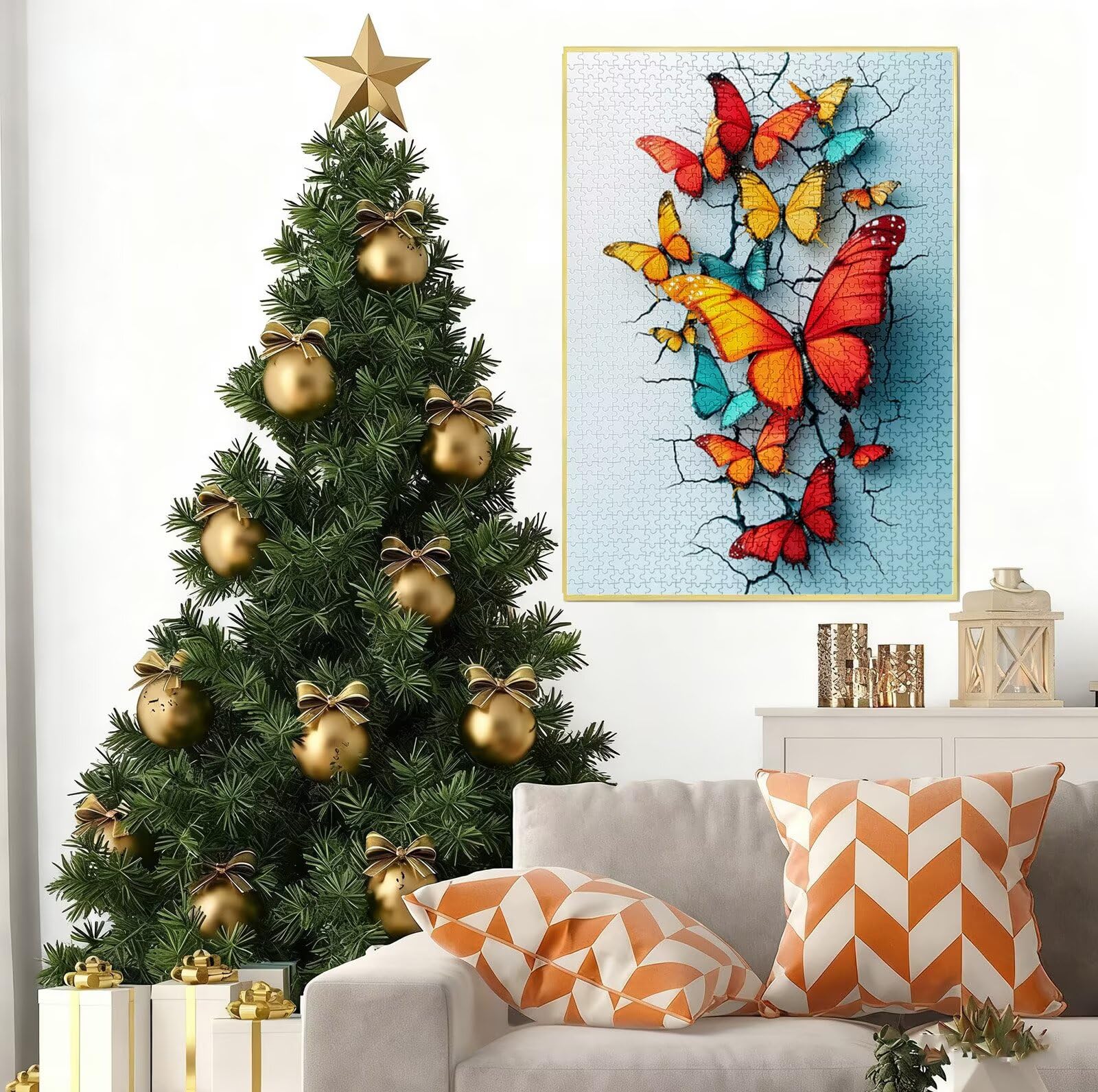 Puzzle 5000 Pezzi per Adulti e Ragazzi, 3 4 5 Anni Puzzle Animale 6 7 8 Anni Giochi Educativi Sostenibili Con Per Adulti Da Gioco in Legno Di Alta Qualità Jigsaw Farfalla per Gioco Familiare B-7622