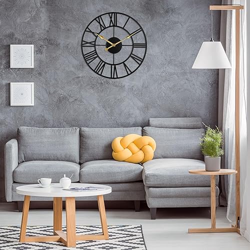 Miniatura 2 de Reloj de pared grande para decoración de sala de estar, reloj de pared para cocina, reloj de pared grande de 12 pulgadas, arte de pared de metal,