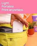 Canon Ivy 2 Mini Photo Printer (Pure White), Bluetooth Portable Smartphone Printer for iOS & Android, Bundle with 10 Zink Sticky-Back Photo Prints, LED Light Bar, Protective Case & USB Cable | Pocket Zink 2x3 Sticky-Back Printer, Bt 5.0 Via Canon Min