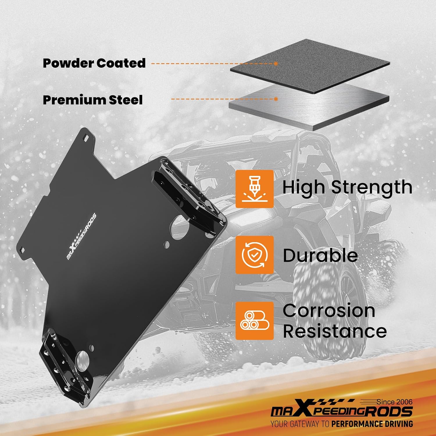 maXpeedingrods Plow Mount for Can Am Renegade Outlander 450 570 650 800 1000