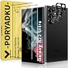 2+2 Pack for Samsung Galaxy S22 Ultra Screen Protector and Camera Lens Protector, 9H Tempered Glass, [3D Curved Full Coverage], Fingerprint Sensor Compatible, Case Friendly