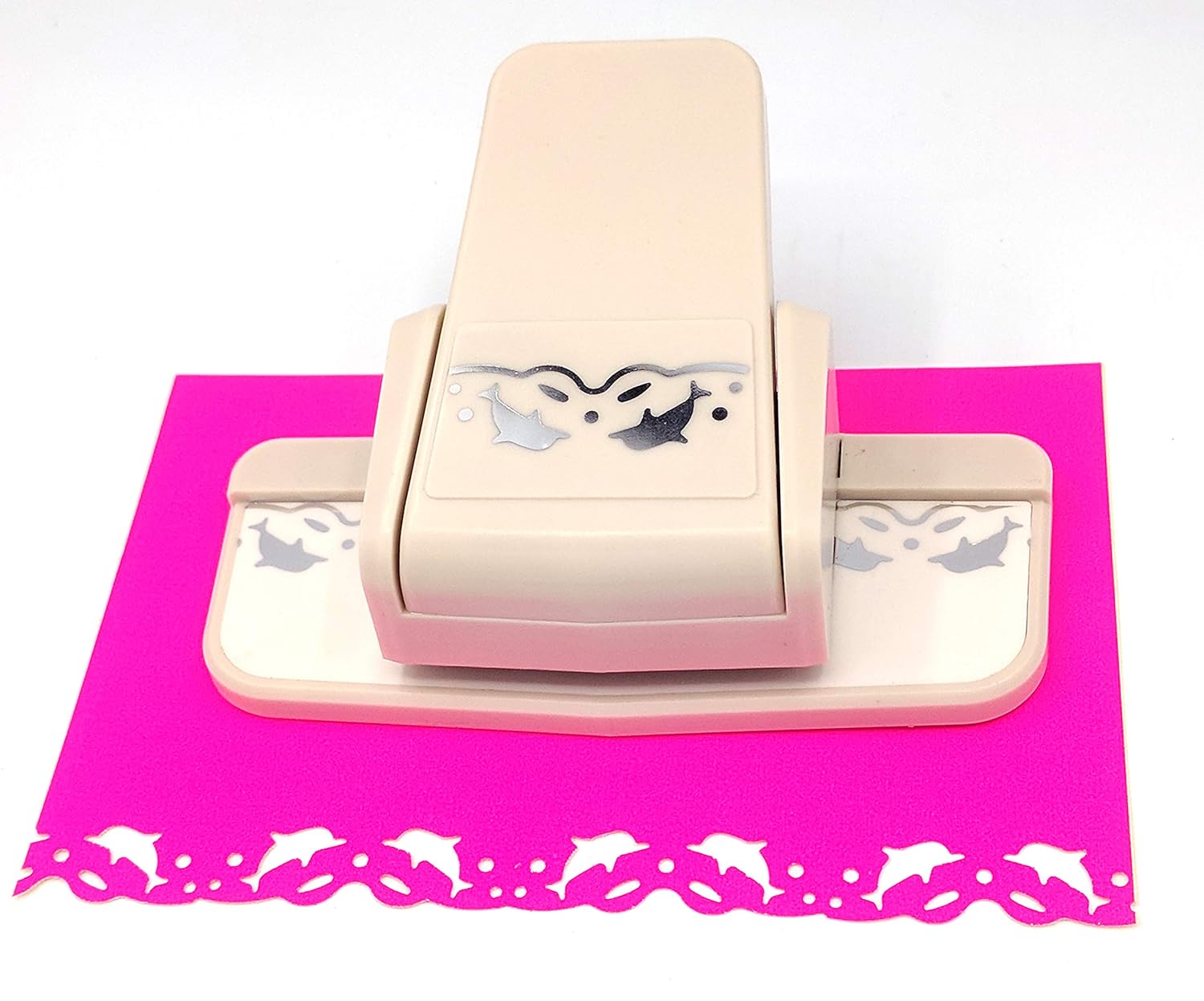Handmade Scrapbooking Edge Puncher Fancy Border Punch S Heart Dolphin Design DIY Paper Cutter (Dolphins)