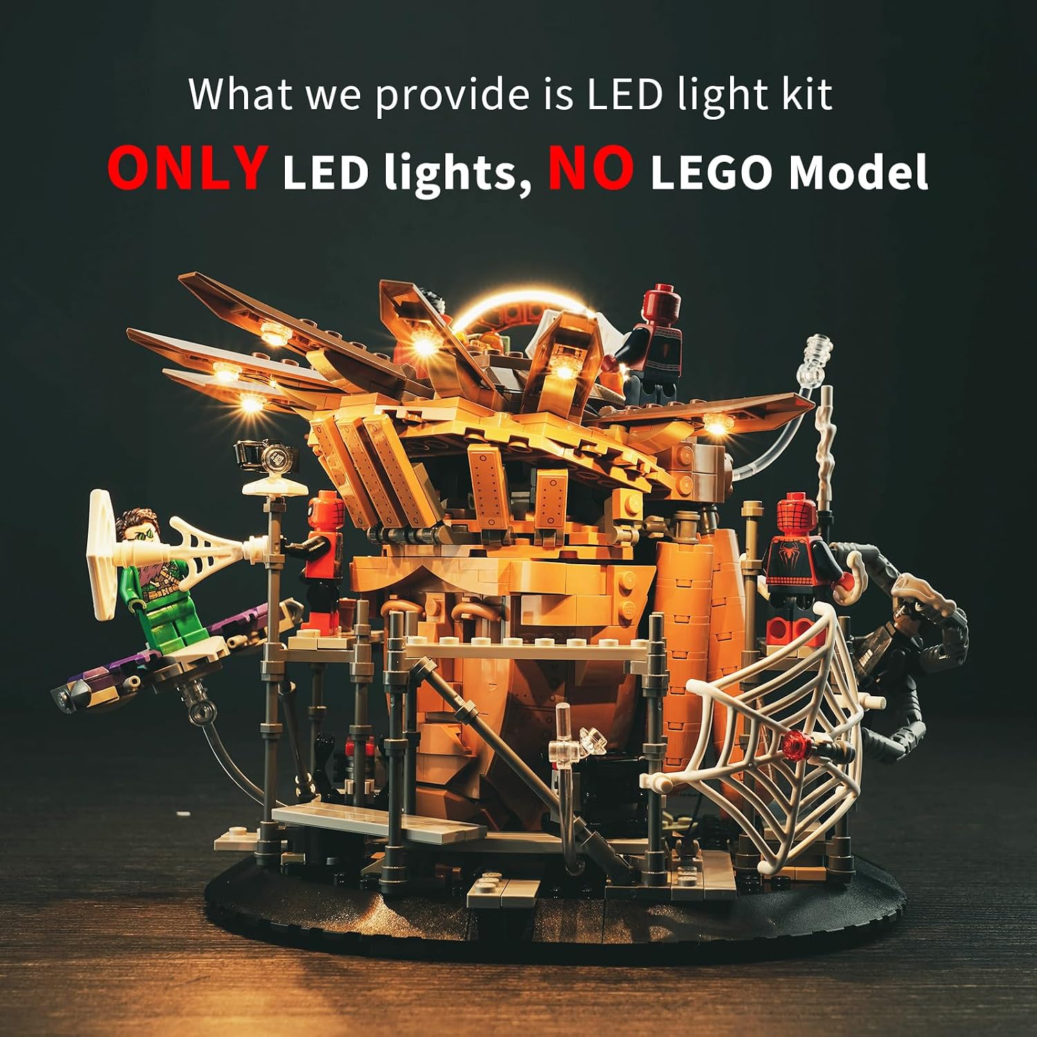 LED Light Kit for Lego 76261 Spider-Man Final Battle, Light Kit ONLY, Lego Model is NOT Included